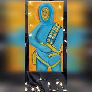 12x24 Original Acrylic Painting "The Colors of Chewbacca"